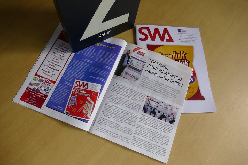 Software Zahir Accounting Terlaris di Tahun 2016 Menurut Majalah SWA