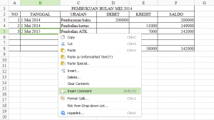 Pembukuan dengan excel