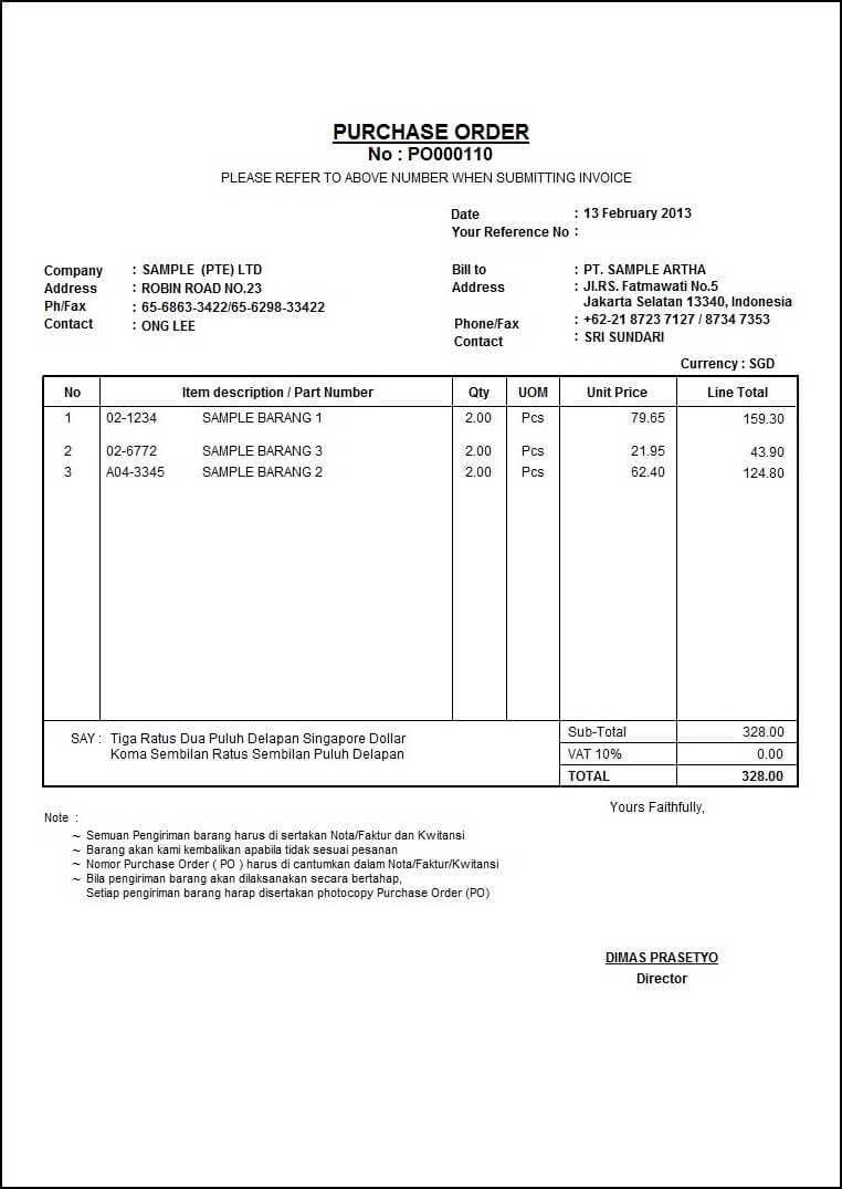 Purchase Order