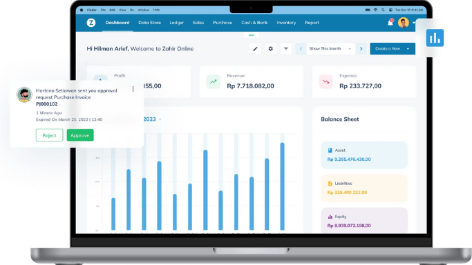 Software Akuntansi Untuk Mengelola Biaya Penyusutan Adalah dengan Zahir Online