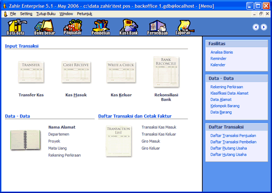 Screenshot - Software Akuntansi Terbaik - Zahir Accounting