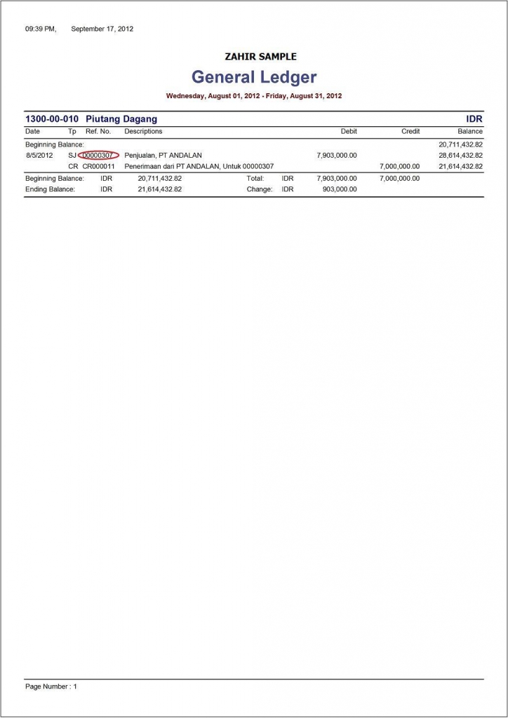 Screenshot - Software Akuntansi Terbaik - Zahir Accounting